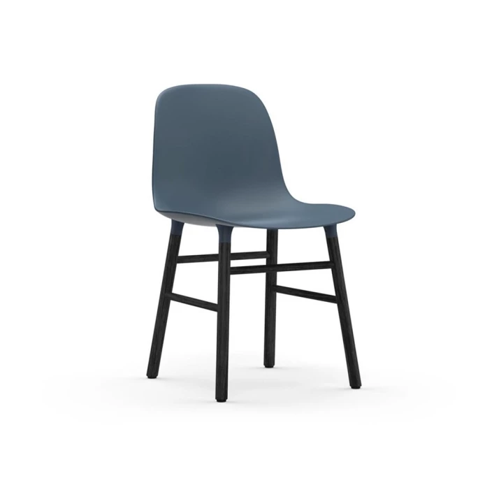 Normann Copenhagen Form Black Stuhl - H 80 X B 48 X T 52 Cm - Blue