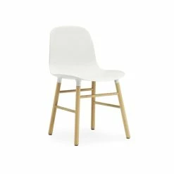 Normann Copenhagen Form Oak Stuhl - H 80 X B 48 X T 52 Cm - White / Eiche