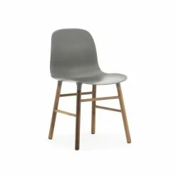 Normann Copenhagen Form Walnut Stuhl - H 80 X B 48 X T 52 Cm - Grey / Walnuss