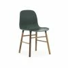 Normann Copenhagen Form Walnut Stuhl - H 80 X B 48 X T 52 Cm - Green / Walnuss