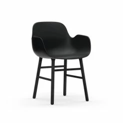 Normann Copenhagen Form Black Lehnstuhl Mit Armlehnen - H 80 X B 56 X T 52 Cm - Black