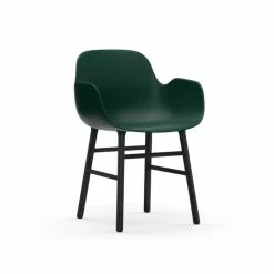 Normann Copenhagen Form Black Lehnstuhl Mit Armlehnen - H 80 X B 56 X T 52 Cm - Green