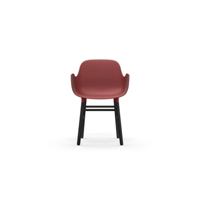 Normann Copenhagen Form Black Lehnstuhl Mit Armlehnen - H 80 X B 56 X T 52 Cm - Red – Bild 2