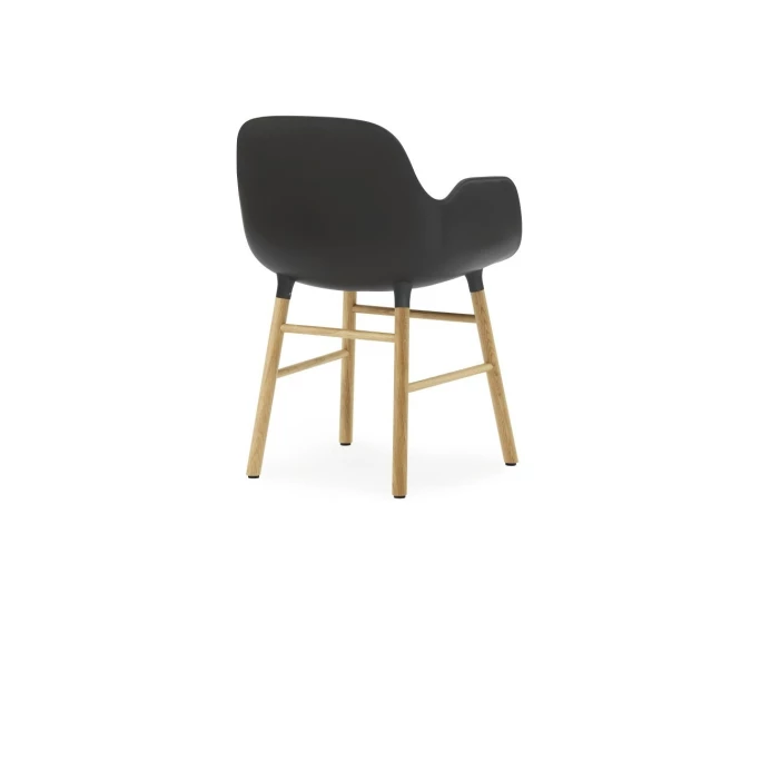 Normann Copenhagen Form Oak Lehnstuhl Mit Armlehnen - H 80 X B 56 X T 52 Cm - Black – Bild 2