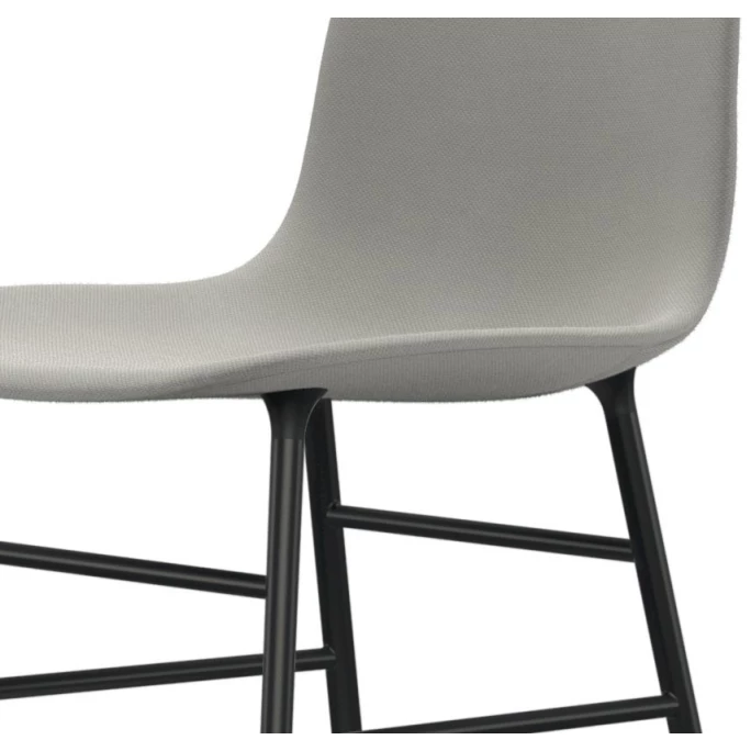 Normann Copenhagen Normann Form Black Stuhl Textil-gepolstert Steelcut Trio - H 80 X B 48 X T 52 Cm - White – Bild 4