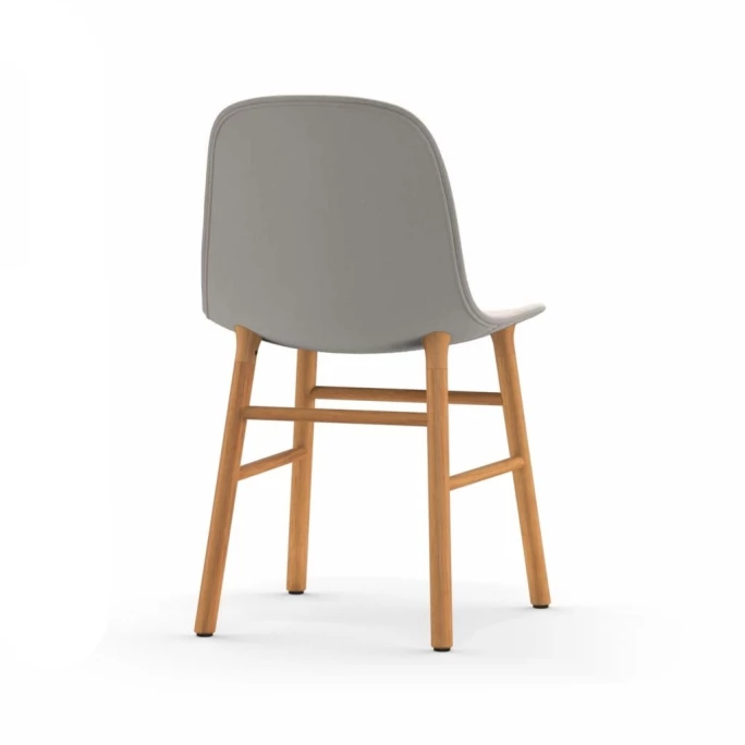 Normann Copenhagen Normann Form Oak Stuhl Textil-gepolstert Fame - H 80 X B 48 X T 52 Cm - White – Bild 3