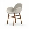 Normann Copenhagen Normann Form Walnut Lehnstuhl Leder-gepolstert Tango - H 80 X B 56 X T 52 Cm - White