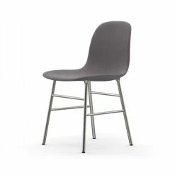 Normann Copenhagen Normann Form Chrome Stuhl Textil-gepolstert Breeze Fusion - H 80 X B 48 X T 52 Cm - Grey 4003