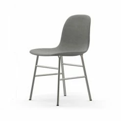 Normann Copenhagen Normann Form Chrome Stuhl Textil-gepolstert Remix - H 80 X B 48 X T 52 Cm - Grey 123