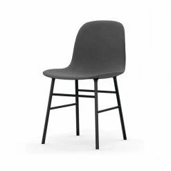 Normann Copenhagen Normann Form Black Stuhl Textil-gepolstert Steelcut Trio - H 80 X B 48 X T 52 Cm - Dark Grey 153