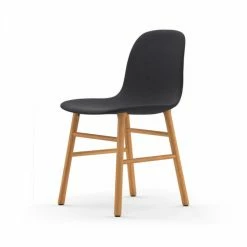 Normann Copenhagen Normann Form Oak Stuhl Textil-gepolstert Fame - H 80 X B 48 X T 52 Cm - Dark Grey 60019