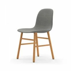 Normann Copenhagen Normann Form Oak Stuhl Textil-gepolstert Remix - H 80 X B 48 X T 52 Cm - Grey 123