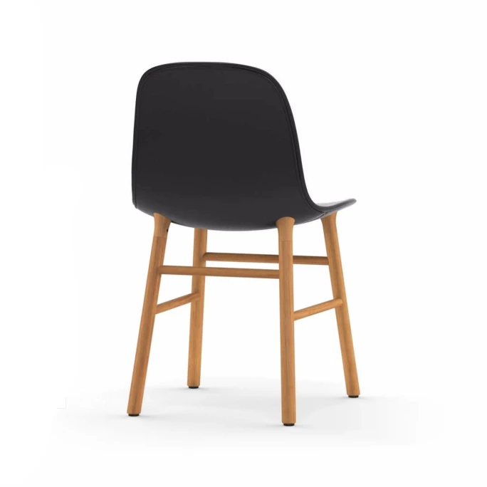 Normann Copenhagen Normann Form Oak Stuhl Leder-gepolstert Tango - H 80 X B 48 X T 52 Cm - Dark Grey 41580 – Bild 3