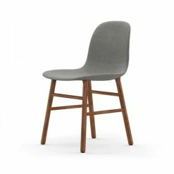 Normann Copenhagen Normann Form Walnut Stuhl Textil-gepolstert Remix - H 80 X B 48 X T 52 Cm - Grey 123