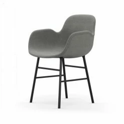 Normann Copenhagen Normann Form Black Lehnstuhl Textil-gepolstert Remix - H 80 X B 56 X T 52 Cm - Grey 123