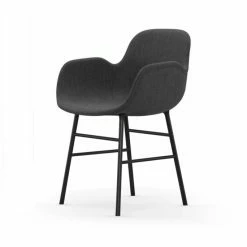 Normann Copenhagen Normann Form Black Lehnstuhl Textil-gepolstert Remix - H 80 X B 56 X T 52 Cm - Dark Grey 163