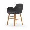 Normann Copenhagen Normann Form Oak Lehnstuhl Textil-gepolstert Remix - H 80 X B 56 X T 52 Cm - Dark Grey 163