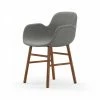 Normann Copenhagen Normann Form Walnut Lehnstuhl Textil-gepolstert Remix - H 80 X B 56 X T 52 Cm - Grey 123
