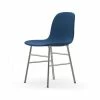 Normann Copenhagen Normann Form Chrome Stuhl Textil-gepolstert Steelcut Trio - H 80 X B 48 X T 52 Cm - Blue 753