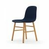 Normann Copenhagen Normann Form Oak Stuhl Textil-gepolstert Fame - H 80 X B 48 X T 52 Cm - Blue 66071