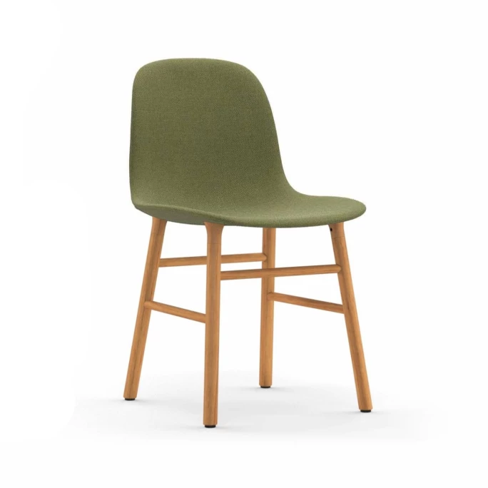 Normann Copenhagen Normann Form Oak Stuhl Textil-gepolstert Breeze Fusion - H 80 X B 48 X T 52 Cm - Green - 4803 – Bild 2