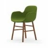 Normann Copenhagen Normann Form Walnut Lehnstuhl Textil-gepolstert Fame - H 80 X B 56 X T 52 Cm - Green - 68035