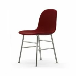 Normann Copenhagen Normann Form Chrome Stuhl Textil-gepolstert Breeze Fusion - H 80 X B 48 X T 52 Cm - Red 4401