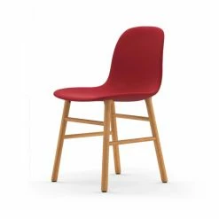 Normann Copenhagen Normann Form Oak Stuhl Textil-gepolstert Steelcut Trio - H 80 X B 48 X T 52 Cm - Red 553