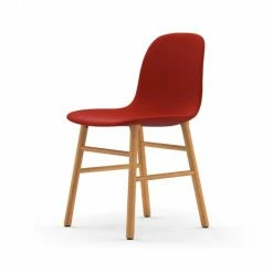 Normann Copenhagen Normann Form Oak Stuhl Textil-gepolstert Remix - H 80 X B 48 X T 52 Cm - Red 643