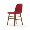 Normann Copenhagen Normann Form Walnut Stuhl Textil-gepolstert Steelcut Trio - H 80 X B 48 X T 52 Cm - Red 553