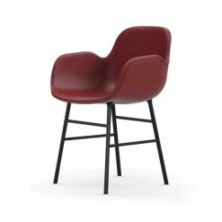 Normann Copenhagen Normann Form Black Lehnstuhl Leder-gepolstert Tango - H 80 X B 56 X T 52 Cm - Red 41578