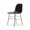 Normann Copenhagen Normann Form Chrome Stuhl Leder-gepolstert Tango - H 80 X B 48 X T 52 Cm - Black-41599
