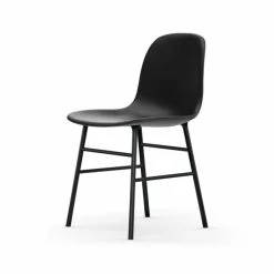 Normann Copenhagen Normann Form Black Stuhl Leder-gepolstert Tango - H 80 X B 48 X T 52 Cm - Black-41599
