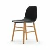 Normann Copenhagen Normann Form Oak Stuhl Leder-gepolstert Tango - H 80 X B 48 X T 52 Cm - Black-41599
