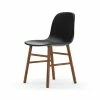 Normann Copenhagen Normann Form Walnut Stuhl Leder-gepolstert Tango - H 80 X B 48 X T 52 Cm - Black-41599