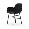 Normann Copenhagen Normann Form Black Lehnstuhl Textil-gepolstert Breeze Fusion - H 80 X B 56 X T 52 Cm - Black-4004