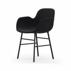 Normann Copenhagen Normann Form Black Lehnstuhl Textil-gepolstert Breeze Fusion - H 80 X B 56 X T 52 Cm - Black-4004