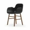 Normann Copenhagen Normann Form Walnut Lehnstuhl Leder-gepolstert Tango - H 80 X B 56 X T 52 Cm - Black-41599