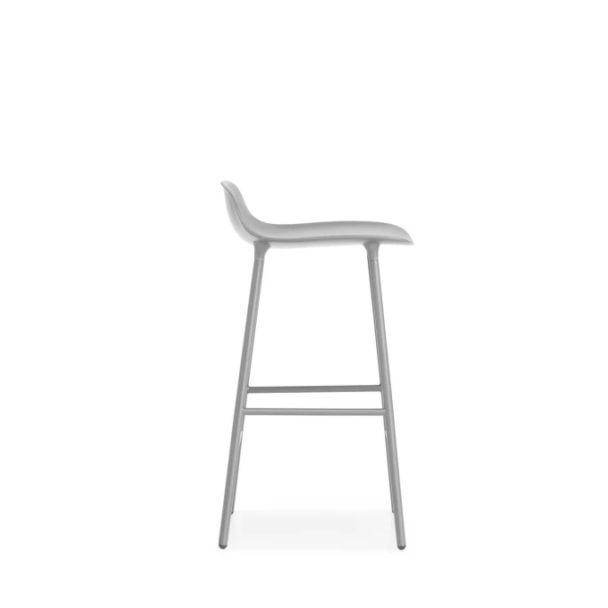 Normann Copenhagen Form Barstuhl Steel - Sitzhöhe 65 Cm - B 43 X T 43 Cm - Grey – Bild 2
