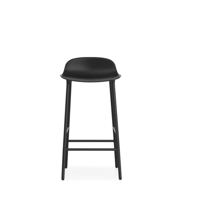 Normann Copenhagen Form Barstuhl Steel - Sitzhöhe 65 Cm - B 43 X T 43 Cm - Black – Bild 2