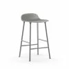 Normann Copenhagen Form Barstuhl Chrome - Sitzhöhe 65 Cm - B 43 X T 43 Cm - Grey