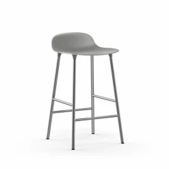 Normann Copenhagen Form Barstuhl Chrome - Sitzhöhe 65 Cm - B 43 X T 43 Cm - Grey