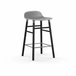 Normann Copenhagen Form Barstuhl Black - Sitzhöhe 65 Cm - B 43 X T 43 Cm - Grey