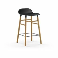 Normann Copenhagen Form Barstuhl Oak - Sitzhöhe 65 Cm - B 43 X T 43 Cm - Black