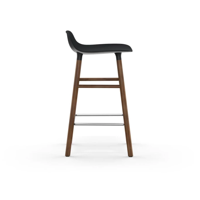 Normann Copenhagen Form Barstuhl Walnut - Sitzhöhe 65 Cm - B 43 X T 43 Cm - Black – Bild 2