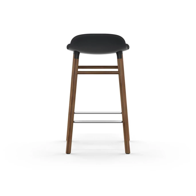 Normann Copenhagen Form Barstuhl Walnut - Sitzhöhe 65 Cm - B 43 X T 43 Cm - Black – Bild 3