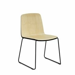 Normann Copenhagen Just Chair Stuhl - H 79 X L 53 X T 53 Cm - Ash/black/black