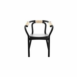 Normann Copenhagen Knot Chair Stuhl - H 72 X L 59 X T 51 Cm - Black/nature
