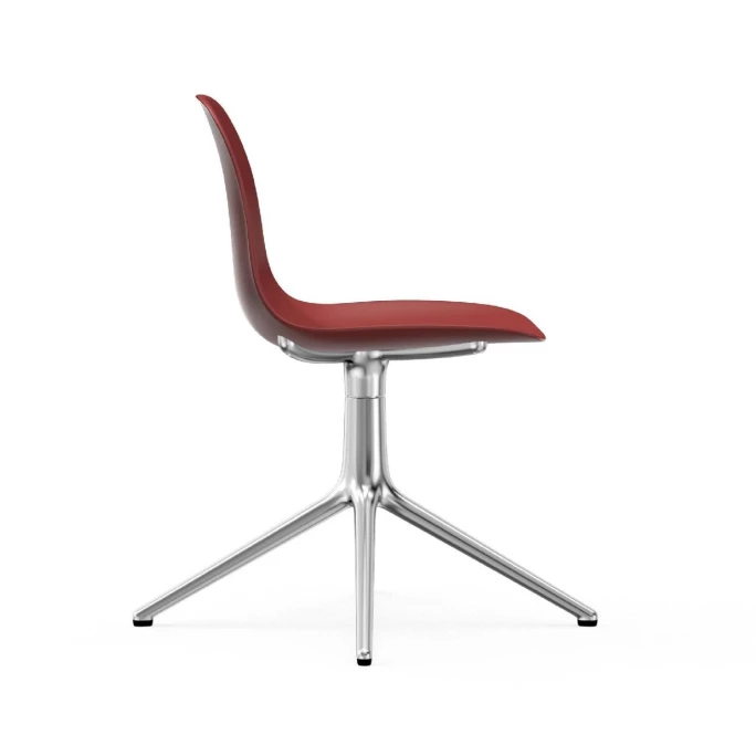 Normann Copenhagen Form Chair Swivel Bürostuhl - Höhe 80 Cm X Ø 70,5 Cm - Sitzhöhe 44 Cm - Red – Bild 3