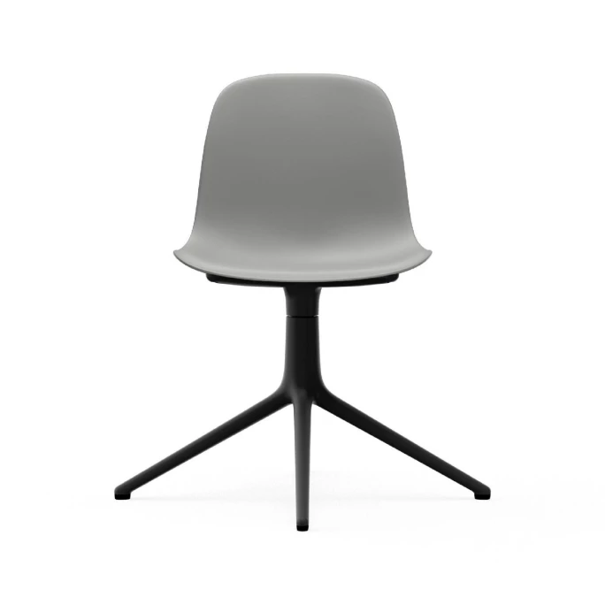 Normann Copenhagen Form Chair Black Swivel Bürostuhl - Höhe 80 Cm X Ø 70,5 Cm - Sitzhöhe 44 Cm - Grey – Bild 2